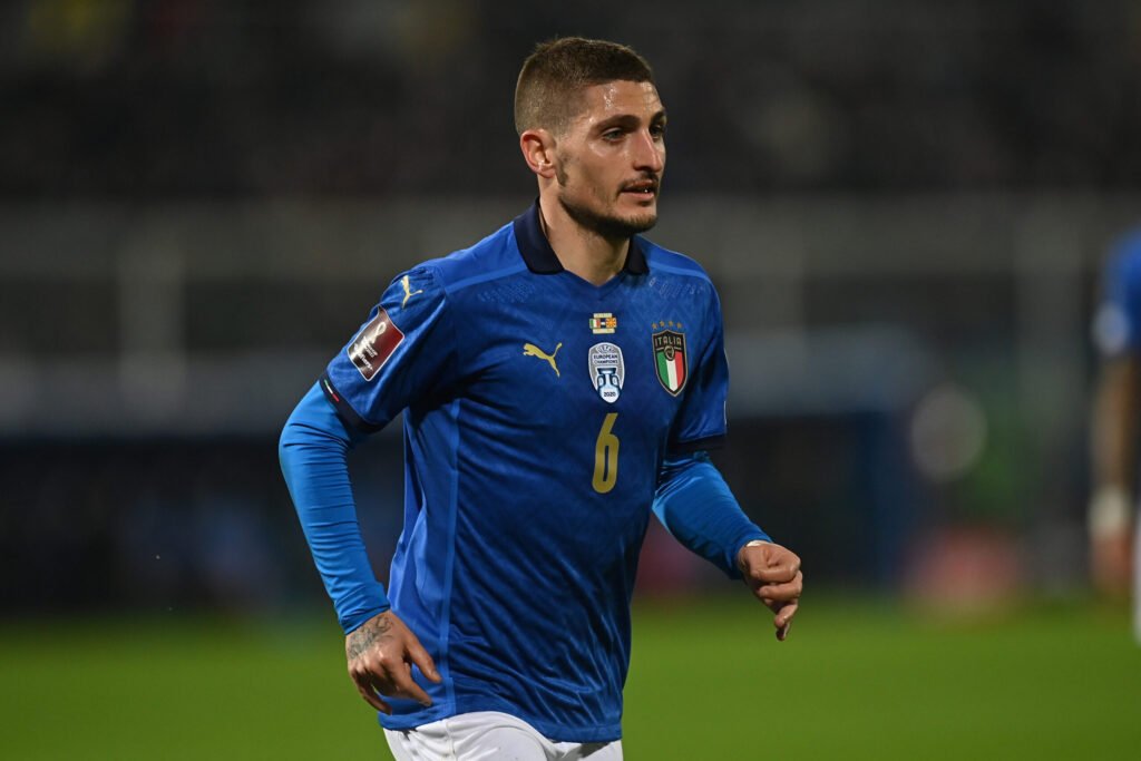 Marco Verratti avec l'Italie vers l'Euro 2024