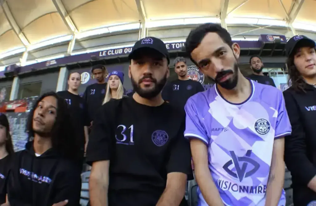 Big Flo et Oli sponsors du Toulouse Football Club via Visionnaire