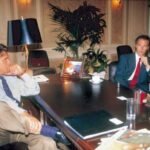 Franz Beckenbauer et Bernard Tapie à l'OM
