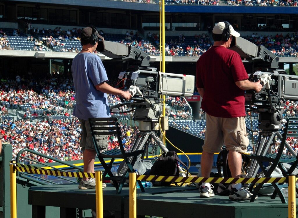 Camera tv stade