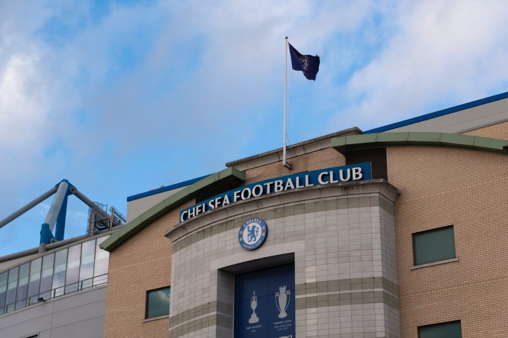 L'entrée de Stamford Bridge, stade du Chelsea FC