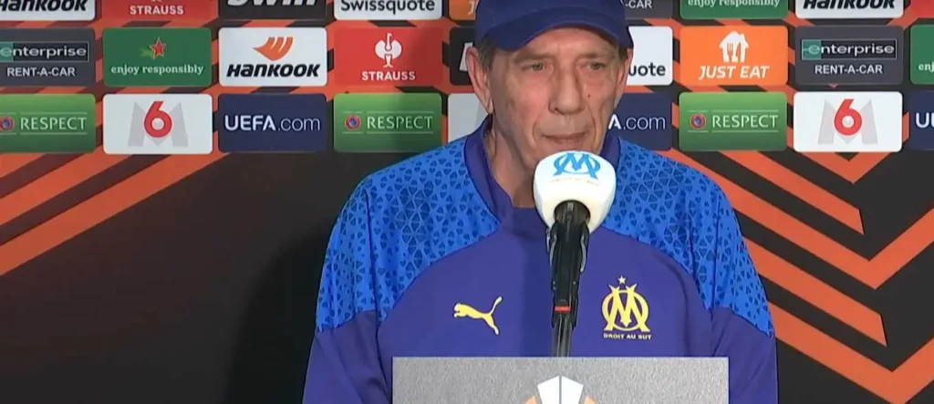 Jean-Louis Gasset, entraineur de l'OM