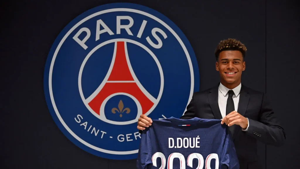 Désiré Doué, nouvelle recrue du PSG