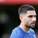 Neal Maupay, attaquant de l'OM en partance pour le Paris FC